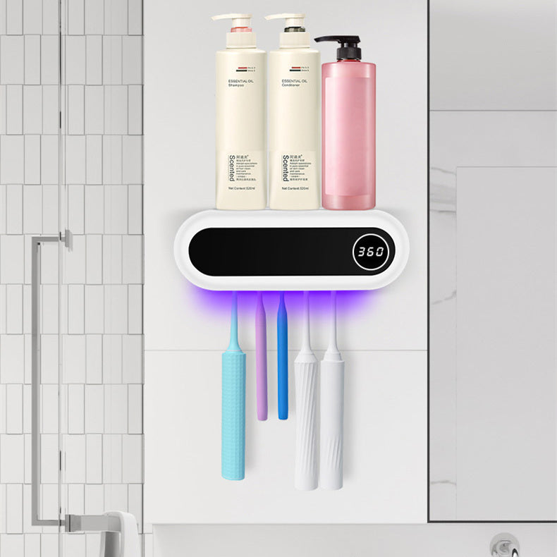 Wall Mounted Toothbrush Holder Smart Toothbrush UV Sterilizer Holder Toothpaste Dispenser Squeezer For Bathroom Accessories ShopWithASmile.com