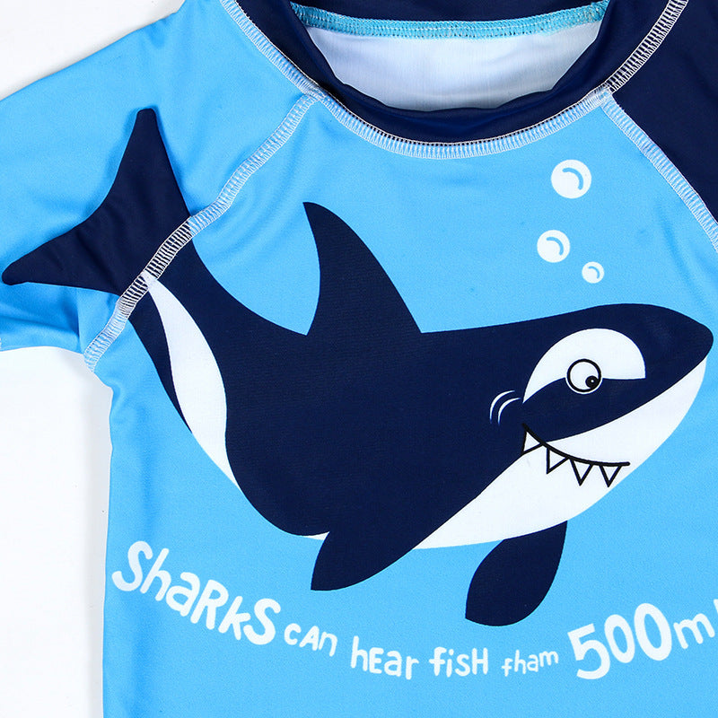 Shark sunblock quick-drying boy's swimsuit ShopWithASmile7.com