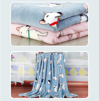 Summer Cool Flannel Blanket   Cartoon Warm Mattress Blanket Air Conditioning Blanket Nap Blanket Was