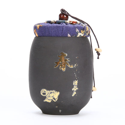 Tea can container portable