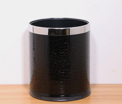 Hotel trash can fire home office double thickening creative coverless KTV room stainless steel storage bucket