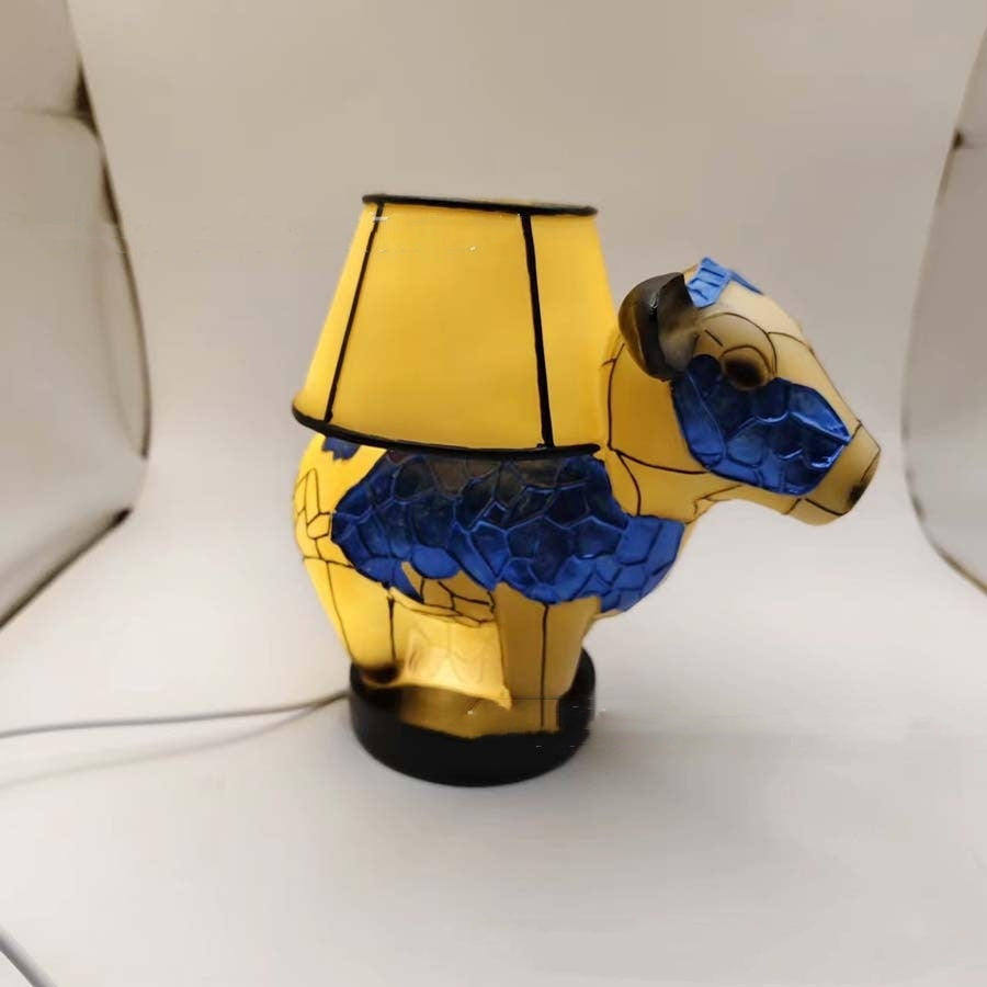Beautiful Cow Table Lamp Bedside Table Lamp With USB Bedside Lamp For Living Room Bedroom Dormitory Bra Ornament ShopWithASmile7.com