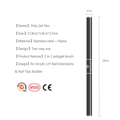 Manicure Double Head Phototherapy Brush Set ShopWithASmile7.com