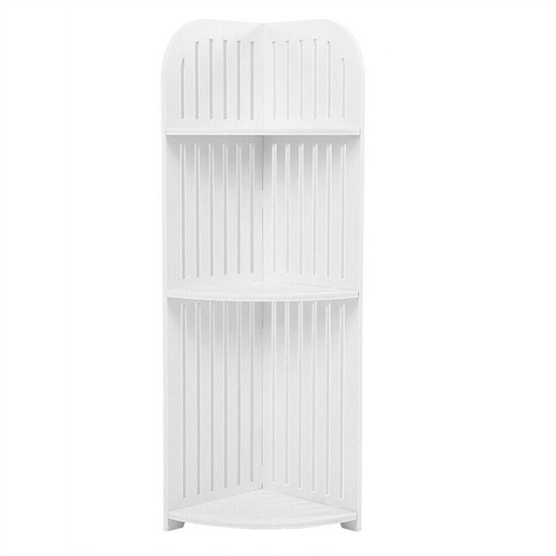 3 Tier Corner Bath Shelf Shower Caddy Storage Rack Unit Organiser Stand White UK ShopWithASmile.com
