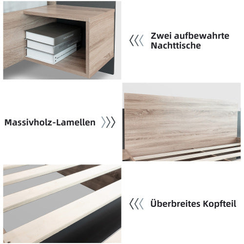 Double Bed, Wooden Bed My Store