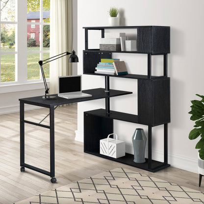 Home Office Computer Desk L-shaped Corner Table ShopWithASmile.com