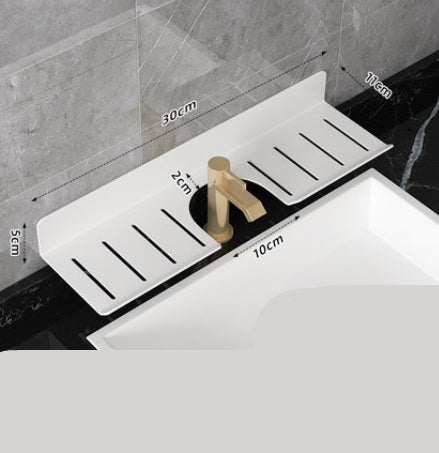 U Shaped Hole Free Bathroom Faucet Rack ShopWithASmile7.com
