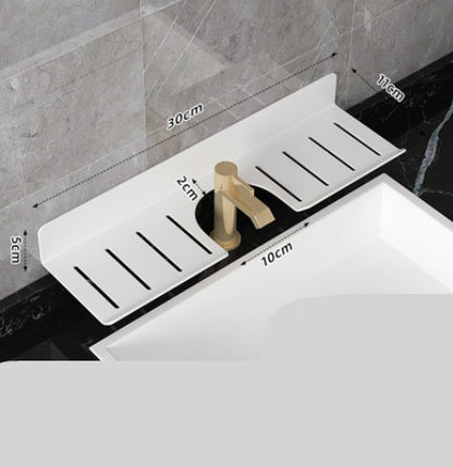 U Shaped Hole Free Bathroom Faucet Rack ShopWithASmile7.com