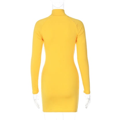 Tight Hip Wrap High Waist Skirt Slimming Long Sleeve ShopWithASmile7.com