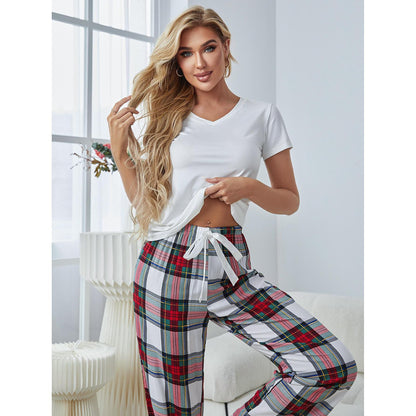 Short Sleeved Trousers Homewear Suit