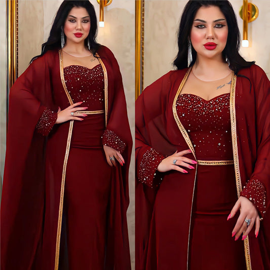 Women's Wear 2 Piece Set Long Dress Summer Autumn Women Traditional African Clothing Fairy Dress ShopWithASmile7.com