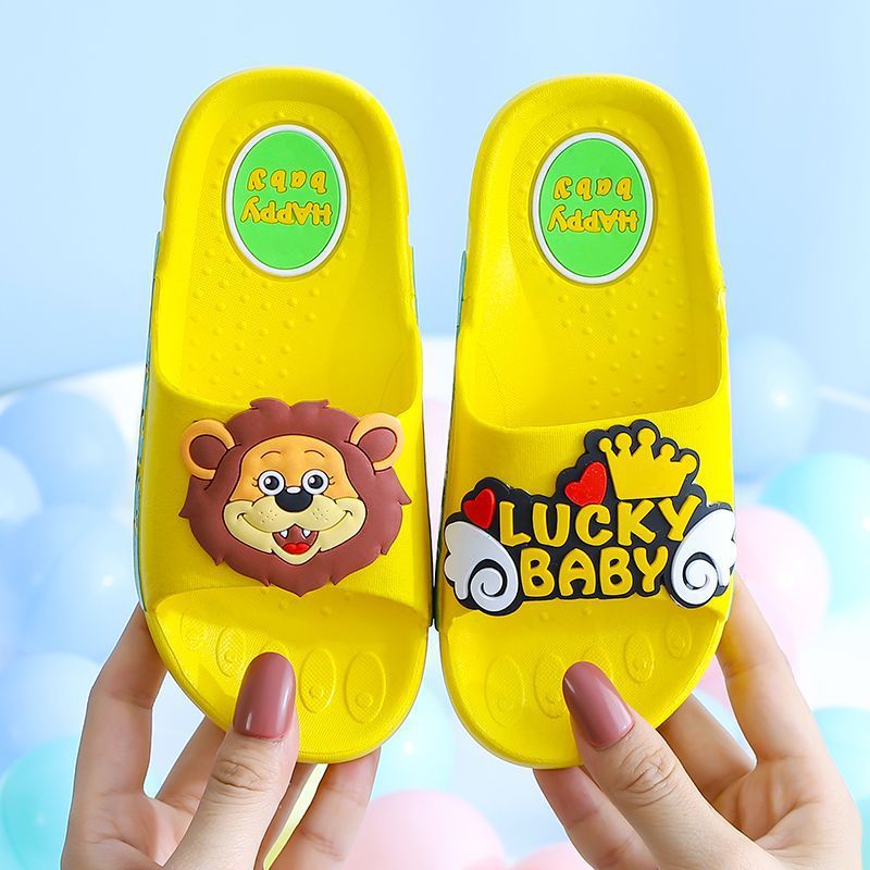 Cartoon Indoor Soft Bottom Home Parent-Child Sandals