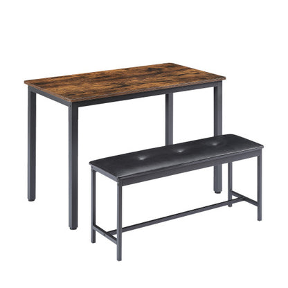 Dining Table Set, Industrial Style Dining Table And Kitchen Chairs ShopWithASmile.com