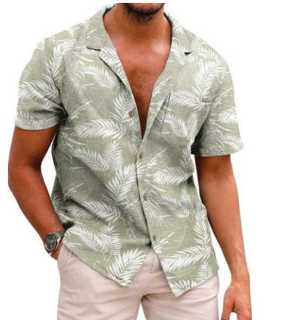 Men's Plus Size Casual Cool 3D Digital Printing Short Sleeve Shirt ShopWithASmile7.com