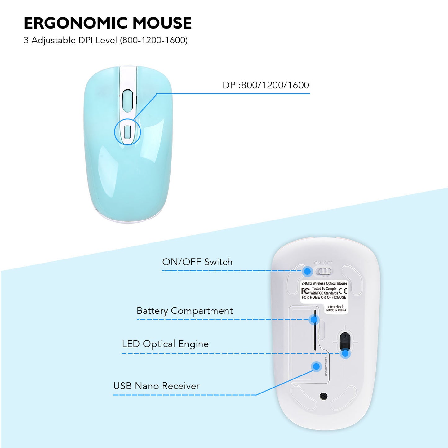 Sleek 2.4G Wireless Keyboard and Mouse Combo for Desktop and Laptop Use ShopWithASmile.com