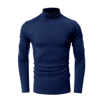 Turtleneck Men's European And American Long Sleeve T-Shirt