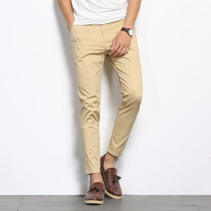 Men's cropped casual pants