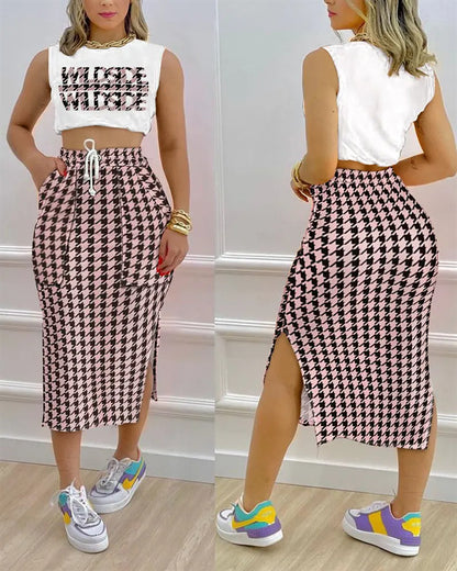 Fashion Casual Urban Leisure Women's Clothing Skirts Suit ShopWithASmile7.com