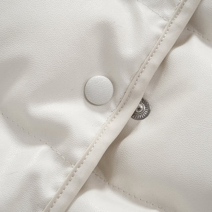Slim Sleeveless Button Down Round Neck Cotton Vest