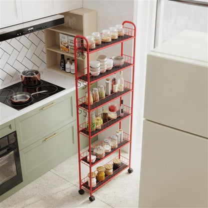 Red 6-story Rolling Cart