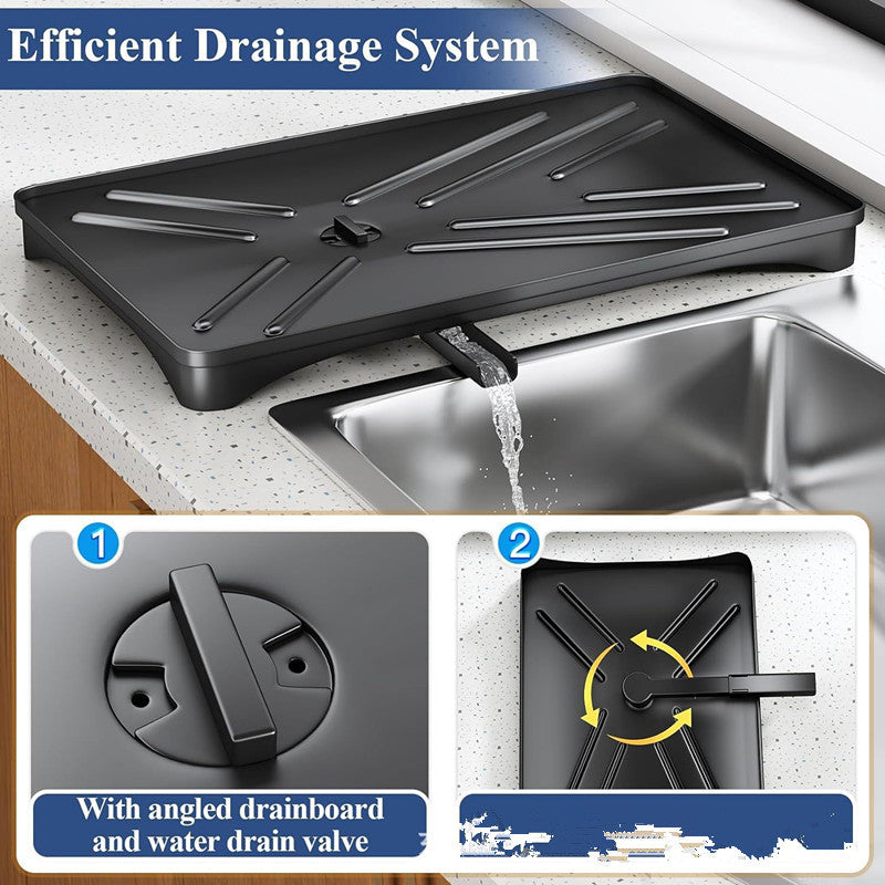 Kitchen Dish Sorting Sink Drain Rack