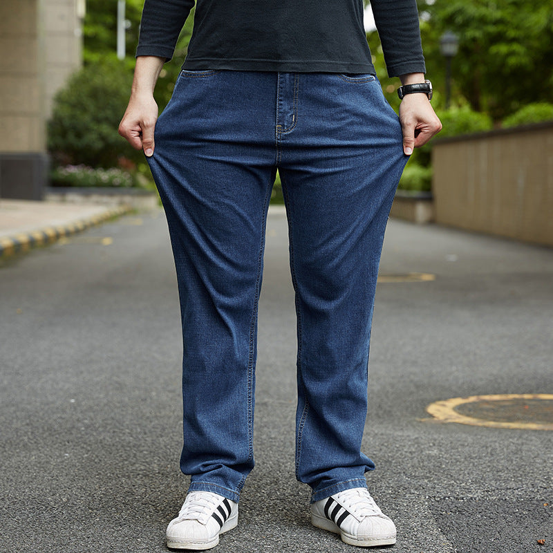 Plus-sized Jeans Men's Business Loose Straight ShopWithASmile7.com