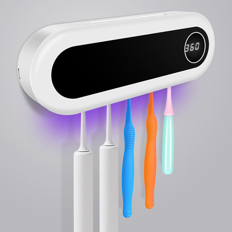 Wall Mounted Toothbrush Holder Smart Toothbrush UV Sterilizer Holder Toothpaste Dispenser Squeezer For Bathroom Accessories ShopWithASmile.com