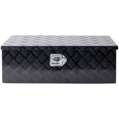 30inch Aluminum Tool Box,heavy Duty Truck Bed Tool Box,outdoor Trailer Pickup Storage Tool Box,RV Storage Organizer,underbody Box W  Lock Keys,black