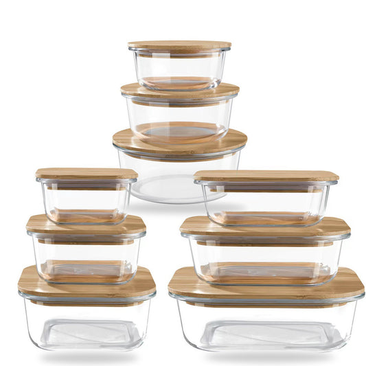 Household Fresh-keeping Glass Lunch Box Can Be Heated In Microwave Oven