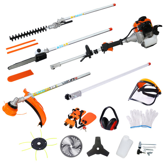 52CC 10-in-1 Gas Powered Garden Tool System with Multi-Attachments for Pruning and Trimming ShopWithASmile.com