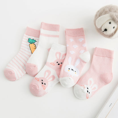 Cotton breathable male and female baby socks ShopWithASmile7.com