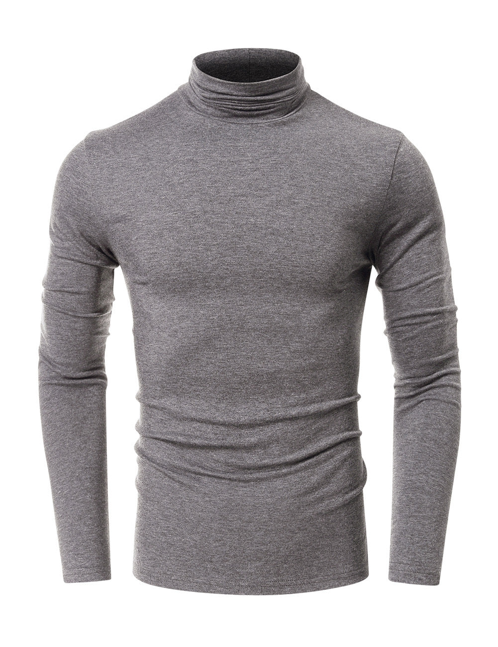 Turtleneck Men's European And American Long Sleeve T-Shirt