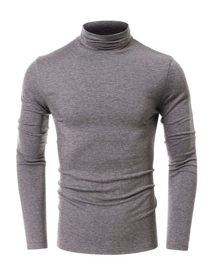 Turtleneck Men's European And American Long Sleeve T-Shirt