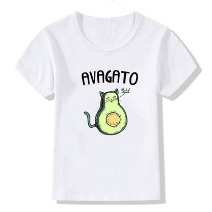 Kids Summer New Cute Vegan Boys Girls T Shirt ShopWithASmile7.com