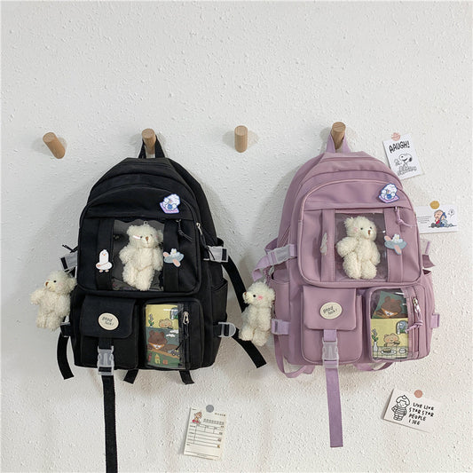 Large-capacity Schoolbag Female Korean Cartoon Backpack ShopWithASmile7.com