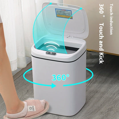 Household Intelligent Garbage Bin With Lid Sensing