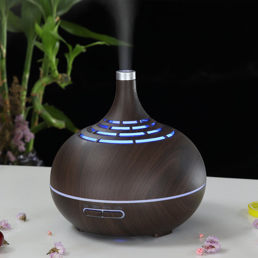 Aroma Diffuser Ultrasonic Creative Wood Grain Tip