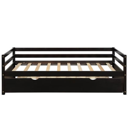 Sofa Bed With Roller Frame Set, Double Size, Espresso Colour