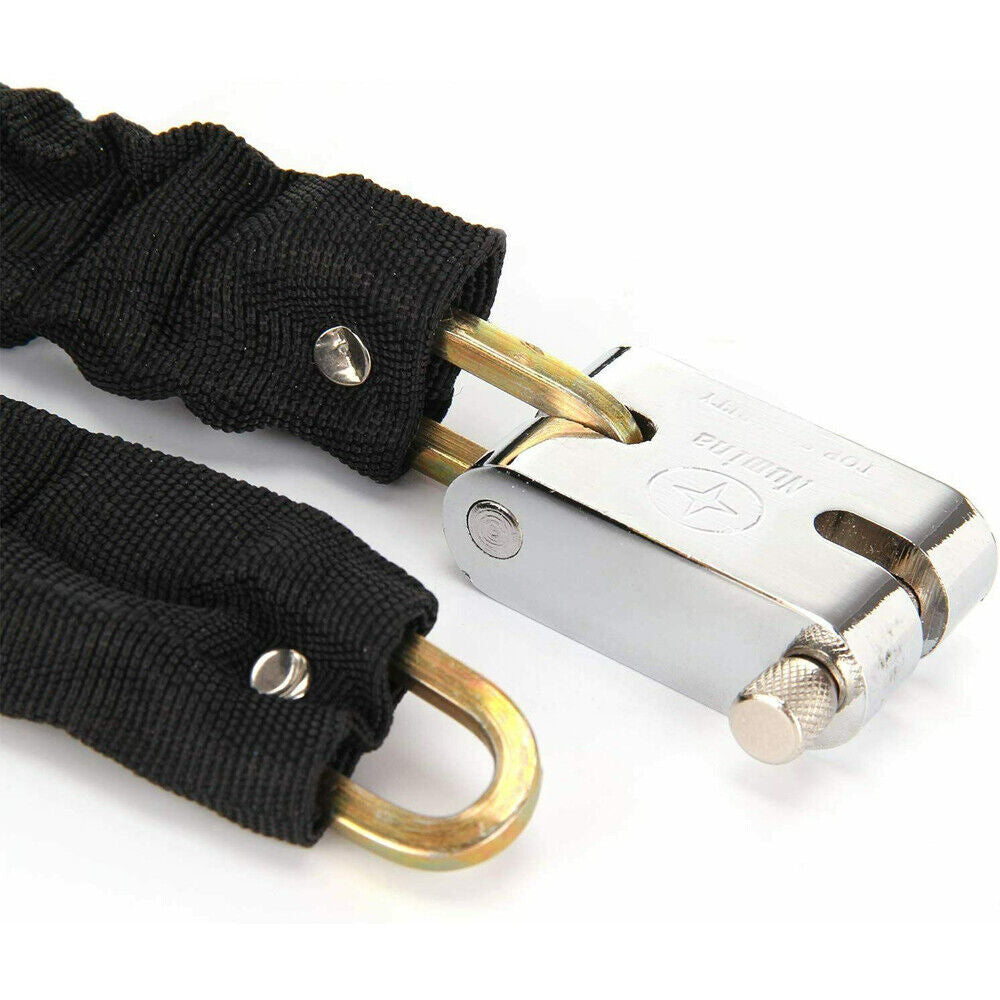 80CM Metal Motorbike Motorcycle Bicycle Heavy Duty Chain Lock Padlock Bike Cycle ShopWithASmile7.com