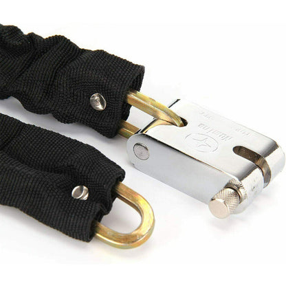 80CM Metal Motorbike Motorcycle Bicycle Heavy Duty Chain Lock Padlock Bike Cycle ShopWithASmile7.com