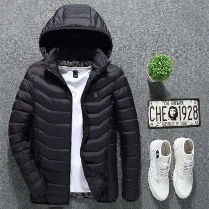 New Heated Jacket Coat USB Electric Jacket Cotton Coat Heater Thermal Clothing Heating Vest Men's Clothes Winter My Store
