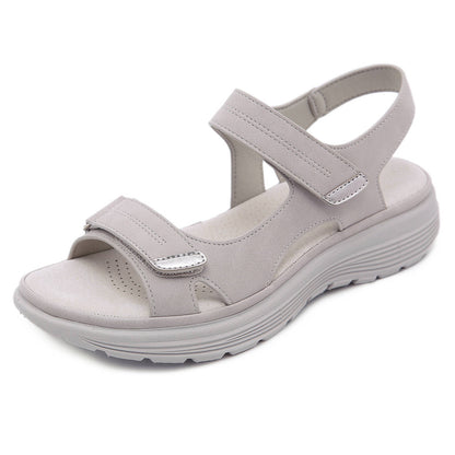 Sports Style Wedge Lightweight Velcro Plus Size Slippers Women