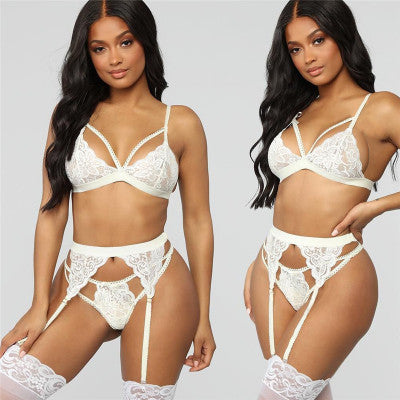 Women's lace three-piece suit ShopWithASmile7.com