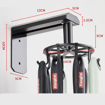 Space Aluminum Kitchen Rotating Hook Rack ShopWithASmile7.com