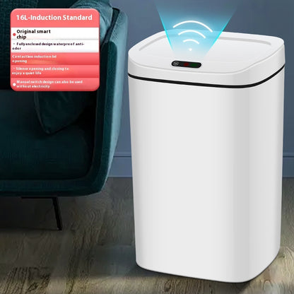 Household Intelligent Garbage Bin With Lid Sensing