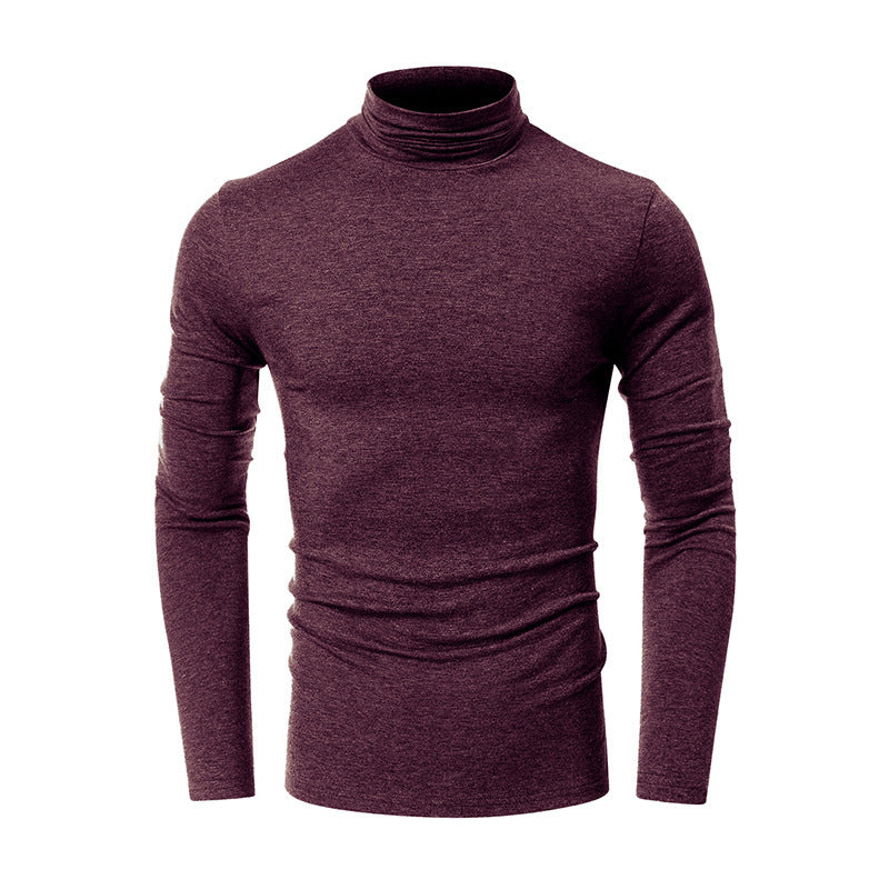 Turtleneck Men's European And American Long Sleeve T-Shirt