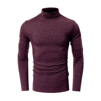 Turtleneck Men's European And American Long Sleeve T-Shirt