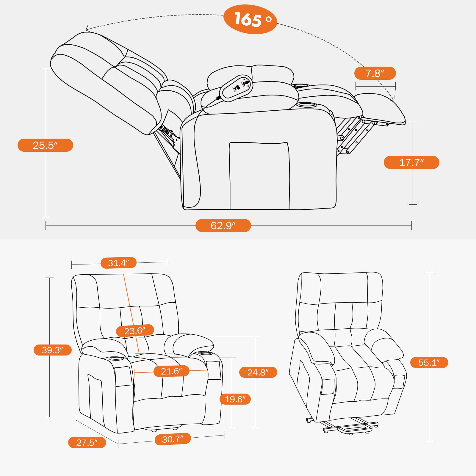 Single Lazy Sofa ShopWithASmile7.com