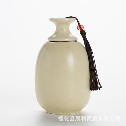 Ceramic Olive Jar Portable Sealed Cans Storage Tank
