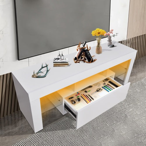 TV Stand With Storage 43 Inch LED Modern TV Media Console Entertainment Center With Drawer TV Cabinet For Living Room Bedroom ShopWithASmile7.com